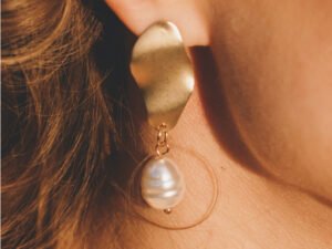 Gold And Pearl Earrings